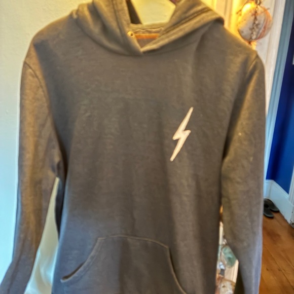Aviator Nation Blue / Gray Lightning Bolt Hoodie - Picture 2 of 11